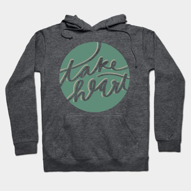 Take Heart John 16:33 Hoodie by Vaeya